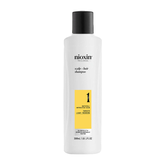 NIOXIN System 1 Shampoo Capelli Naturali Con Assottigliamento Lieve 300ml