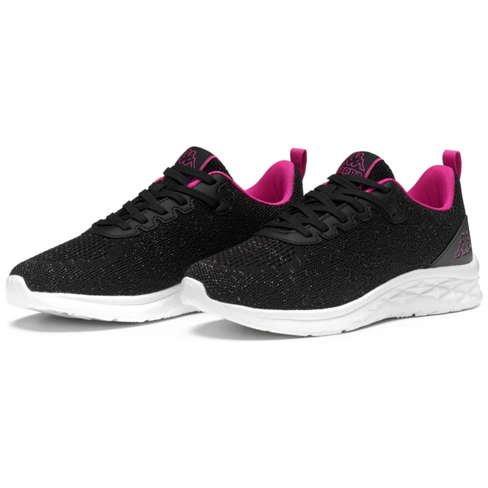 Kappa - Sneakers Mujer Negro - Logo Rostiew