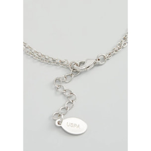 Bracciale U.S. Polo Assn. In metallo placcato rodio