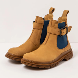 Botines 1892 NOBUCK KARAMEL-COBALTO/BIRMINGHAM color Karamel-cobalto