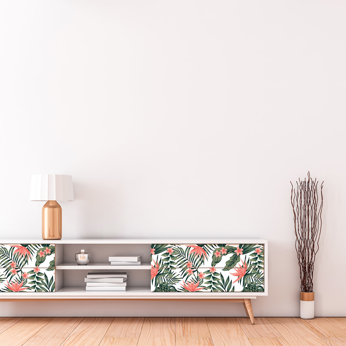 Sticker meuble tropical Fatu-Hiva 40 x 60 cm