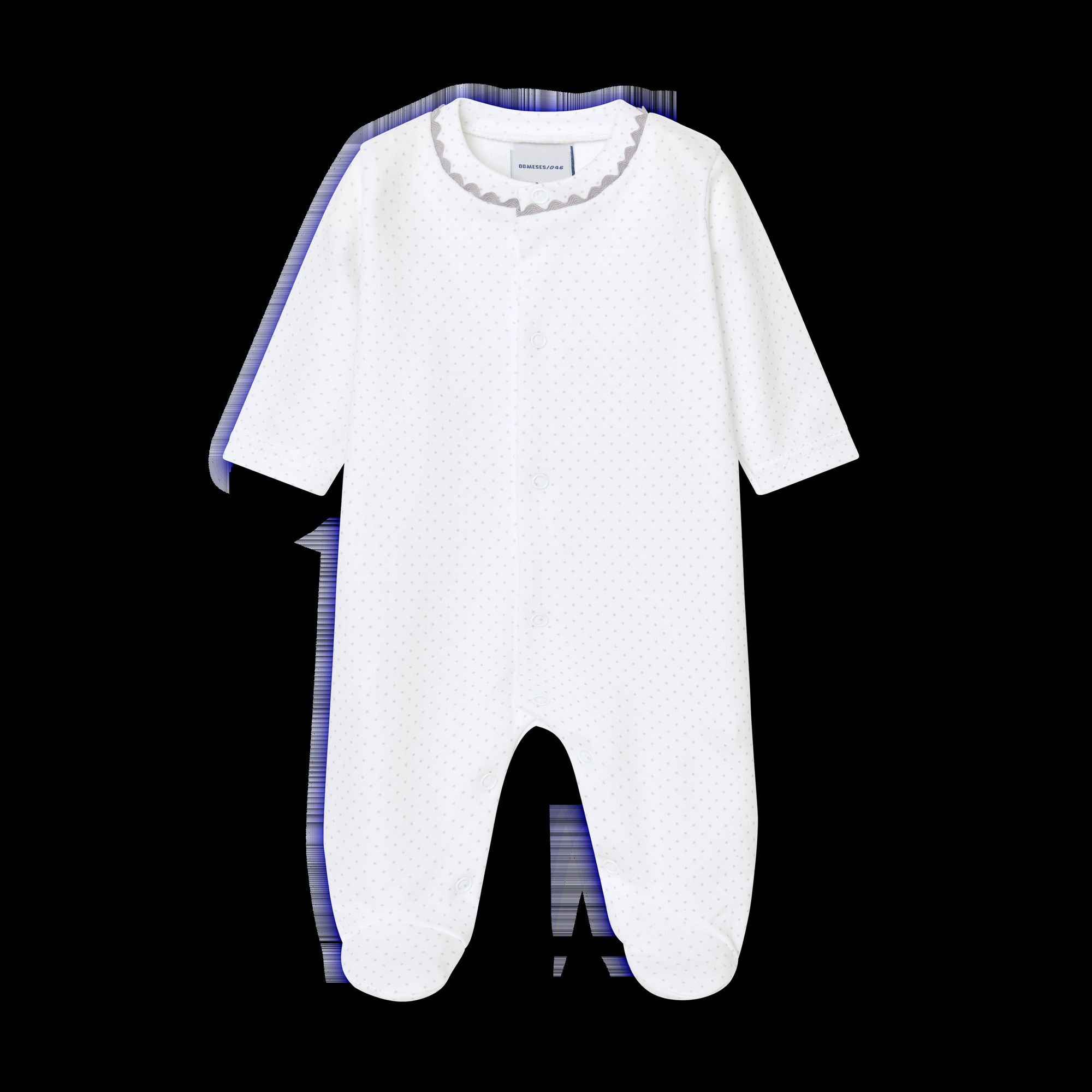 Pelele Est. Cont. Topitos Celeste Talla 1