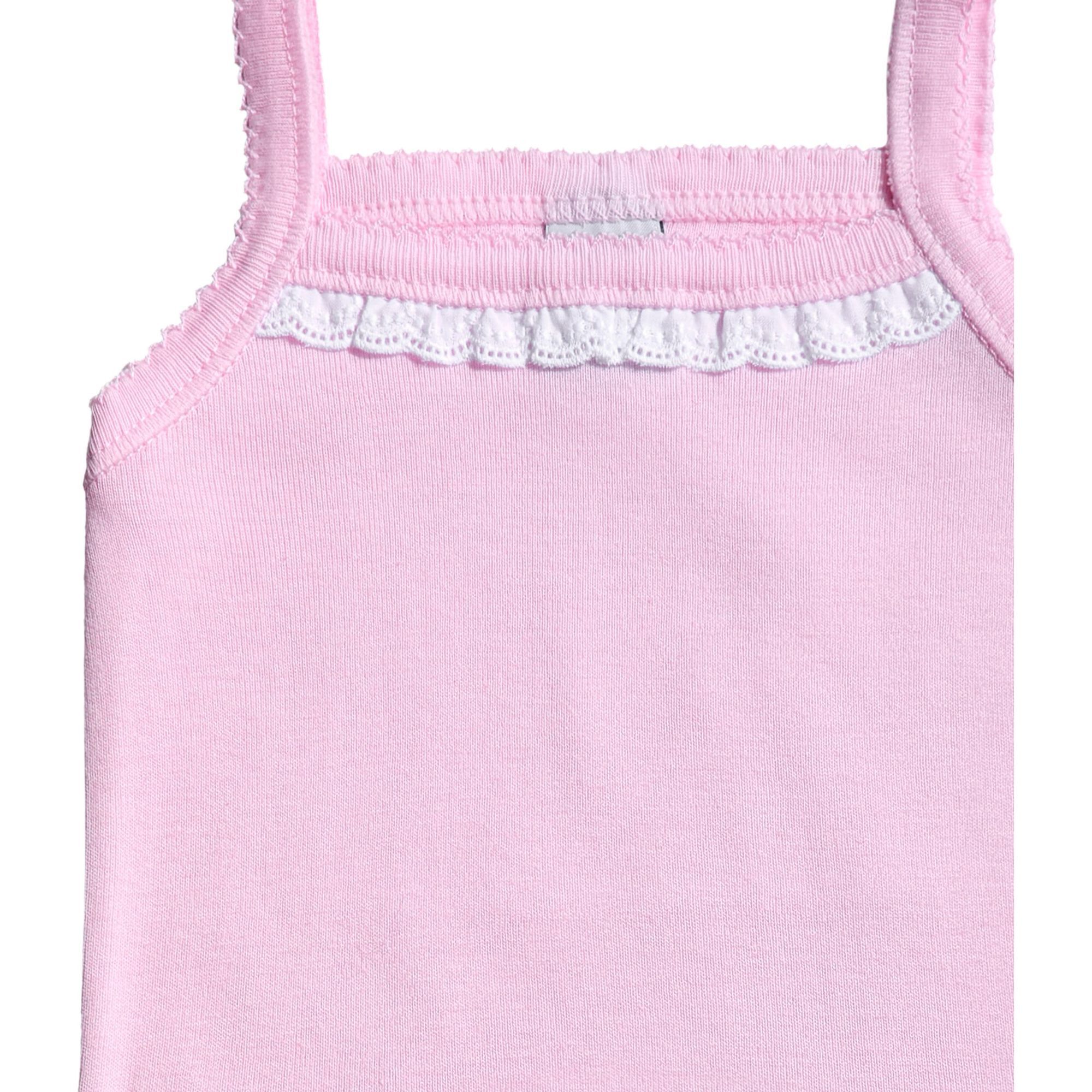 Body bebé tirantes finos volantes niña