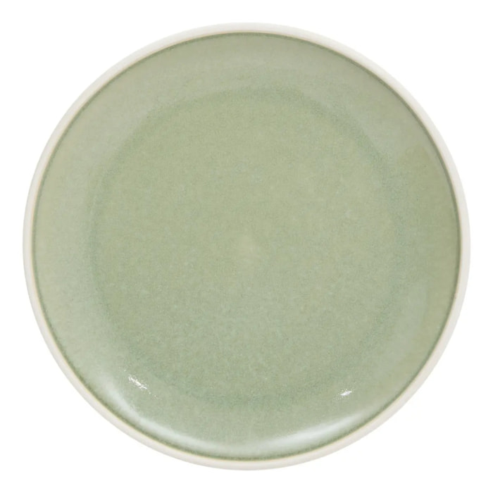 Lot de 4 Assiettes dessert Chiara vert