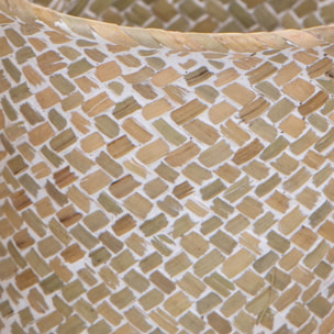 Set Da 3 Pezzi Cachepot 33C32 Cm - Pezzi 2 - 16X13X16cm - Colore: Bianco - Bianchi Dino - Cesteria