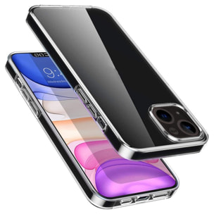 Coque 360° intégrale protection avant arrière silicone transparente Compatible avec Apple iPhone 13 Mini