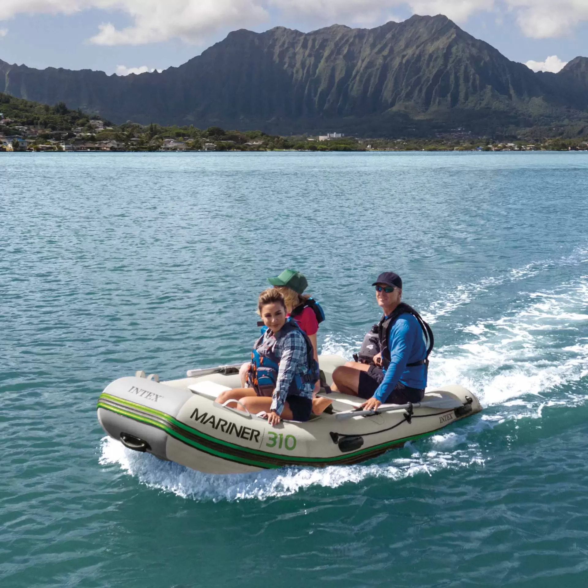 Intex 68396NP - Canotto Gommone Gonfiabile Mariner 310, 4 Posti, 310x155x41 cm