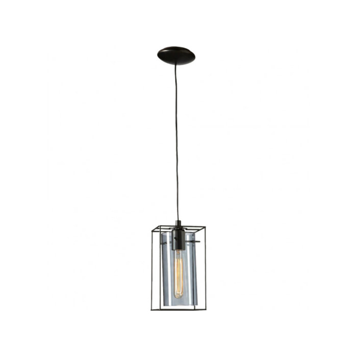 Suspension H.110cm en acier noir - LONCINO 515