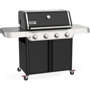 Barbecue gaz WEBER Genesis E-415 black 4 brûleurs sur chariot, 86x48 cm