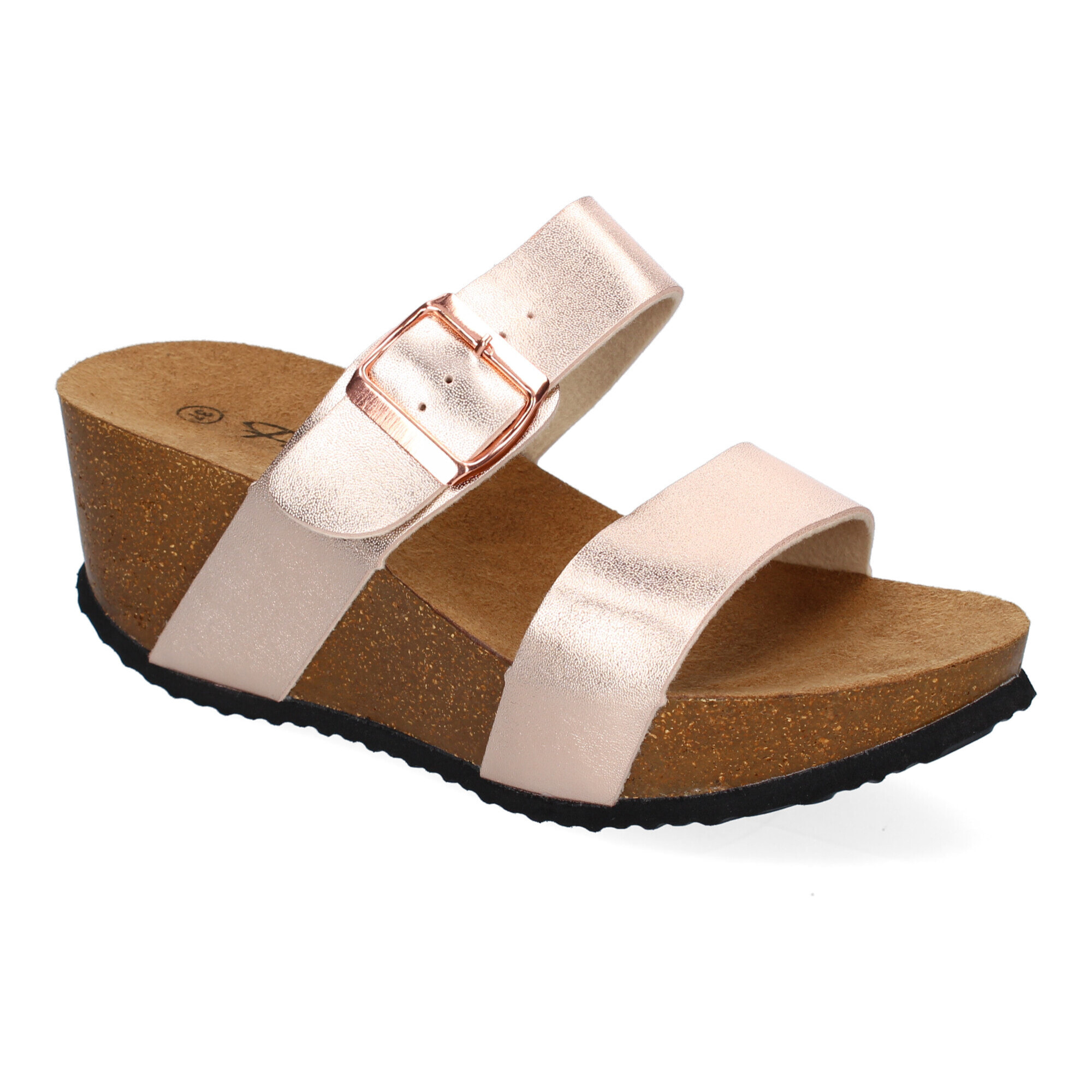 Sandalia de Cuña Bio con Pala Fina, Super Comodas, Talon Abierto