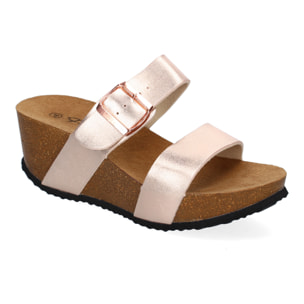 Sandalia de Cuña Bio con Pala Fina, Super Comodas, Talon Abierto