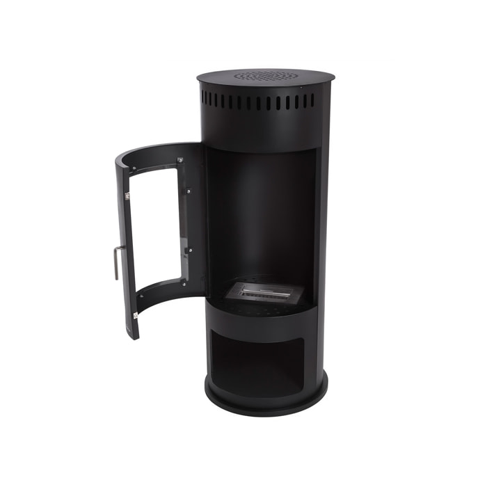 Estufa de etanol en acero con puerta de cristal templado BESTFIRE B PURLINE 3000 W