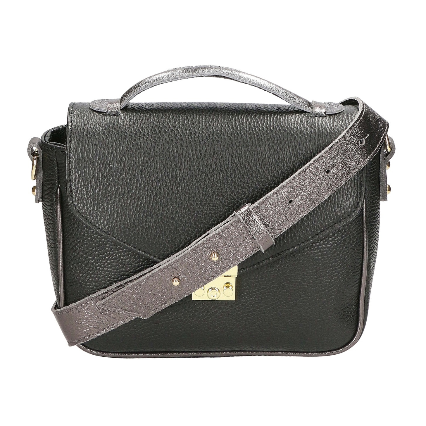 Borsa a mano da donna - Modello Aida - Vera pelle - 27.0 x 20.0 x 9.0 cm