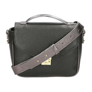 Borsa a mano da donna - Modello Aida - Vera pelle - 27.0 x 20.0 x 9.0 cm