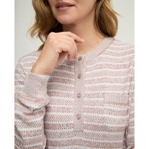 Camisón mujer vigore de rayas con botones