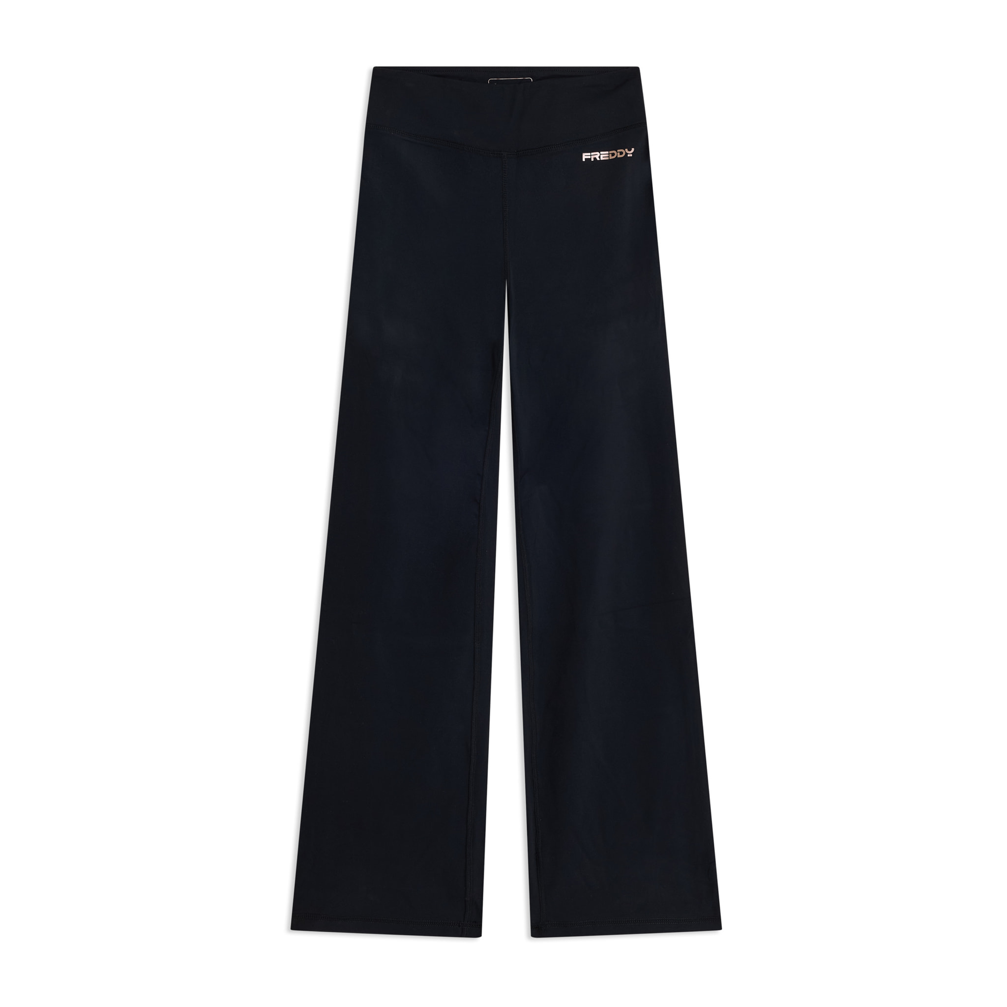 Leggings in tessuto quick dry vita alta con fondo a zampa