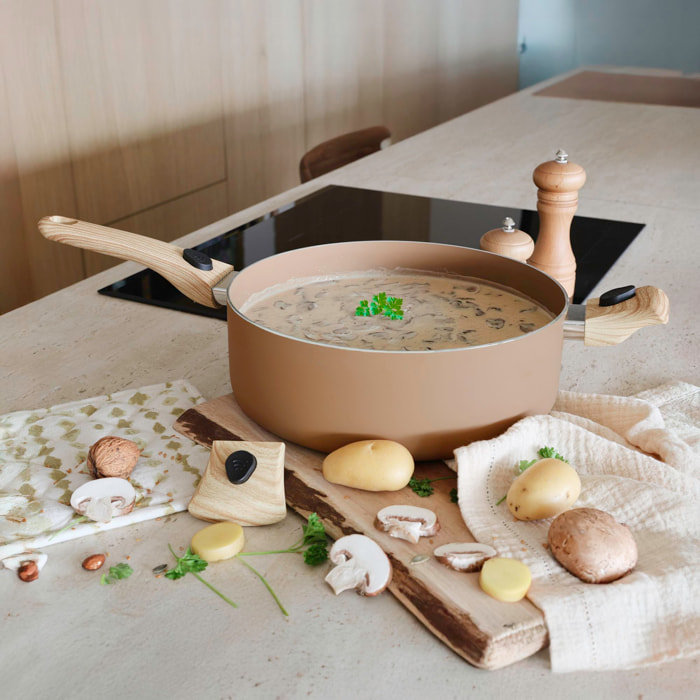 Poêle multifonction en revêtement céramique - tous feux COLORAMA