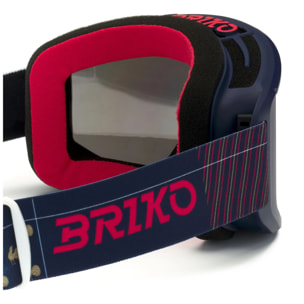 Maschere /Occhiali Protettivi Briko Uomo Donna Blu Vulcano Mask France