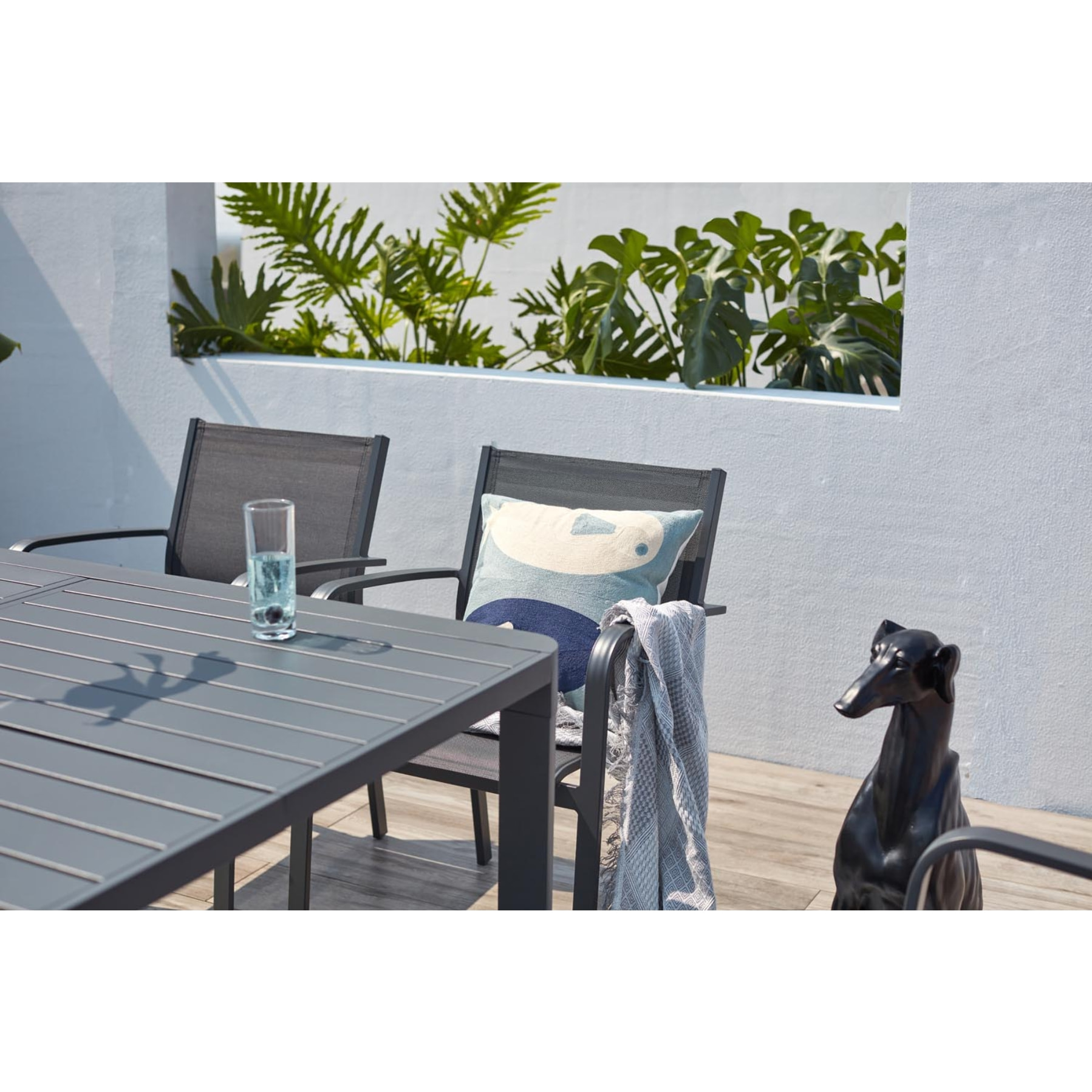 Salon de jardin aluminum 8 places MADA