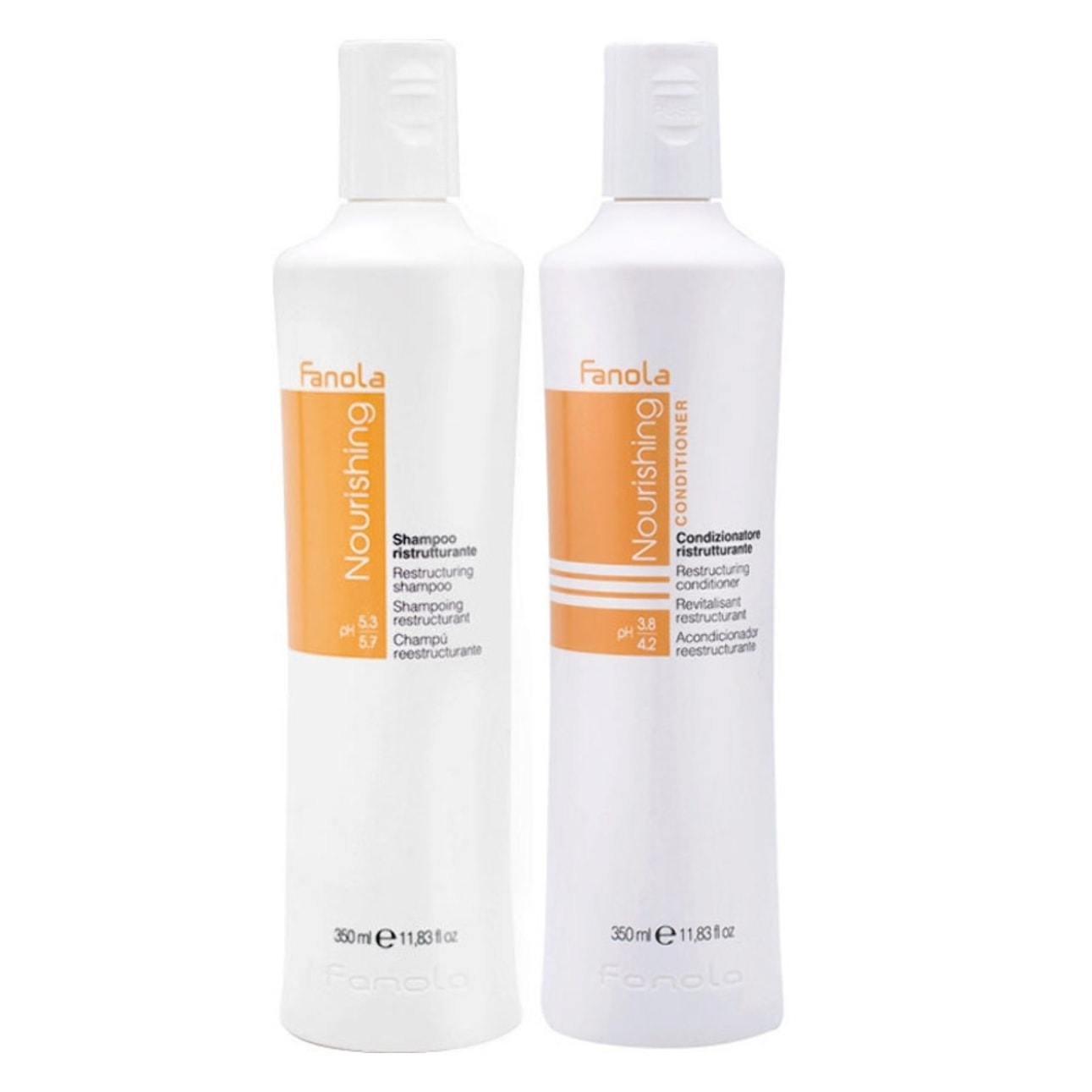 FANOLA Kit Shampoing Restructurant 350 ml + Après-Shampooing Restructurant 350 ml