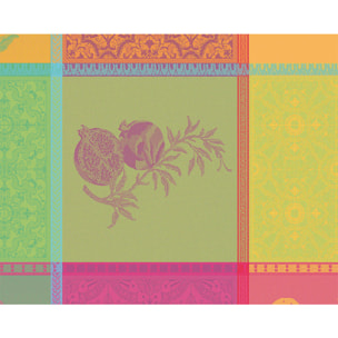 Set pur coton enduit motif jacquard Mille tutti frutti smoothie