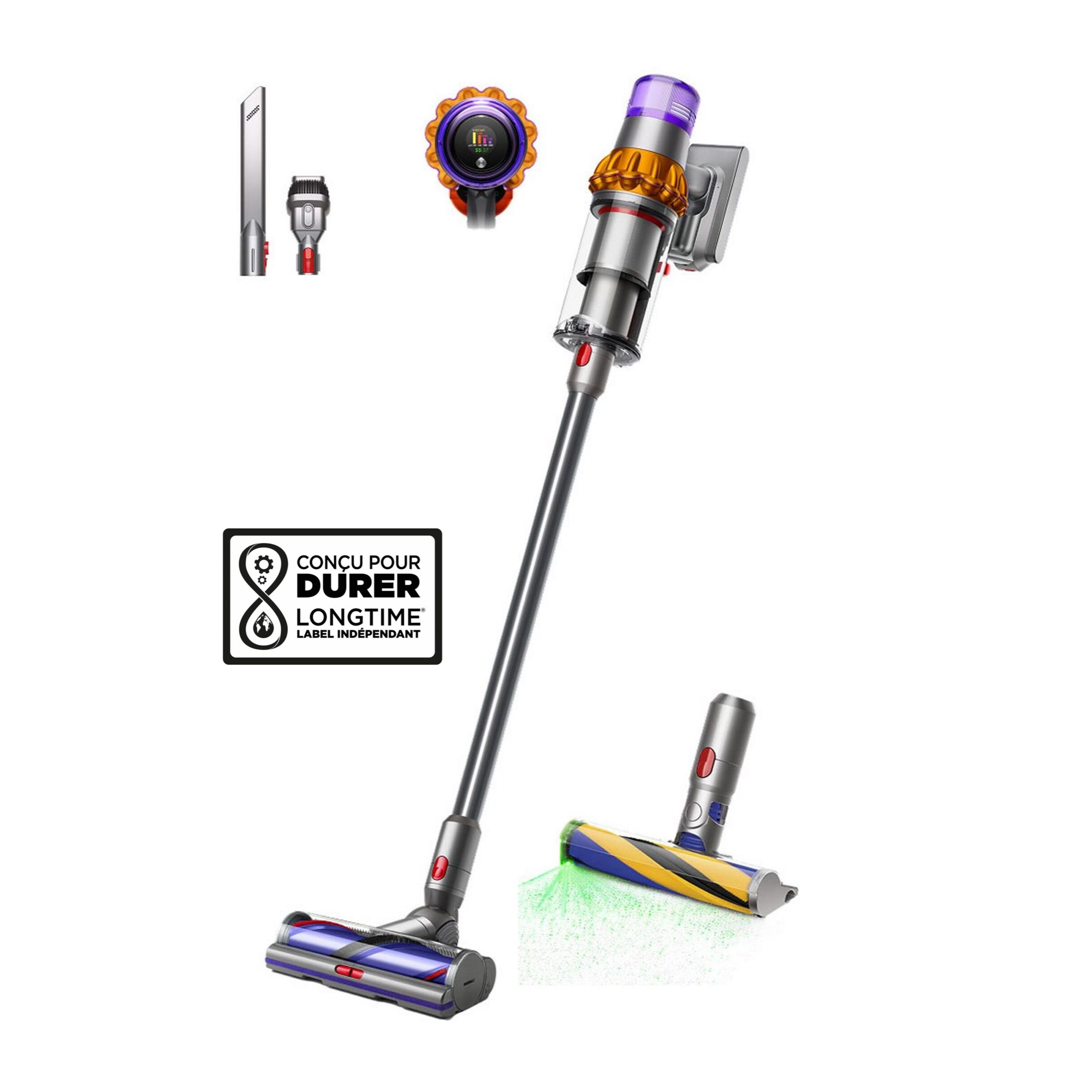 Aspirateur sans-fil Dyson V15 Detect™ Absolute (Jaune/Nickel)