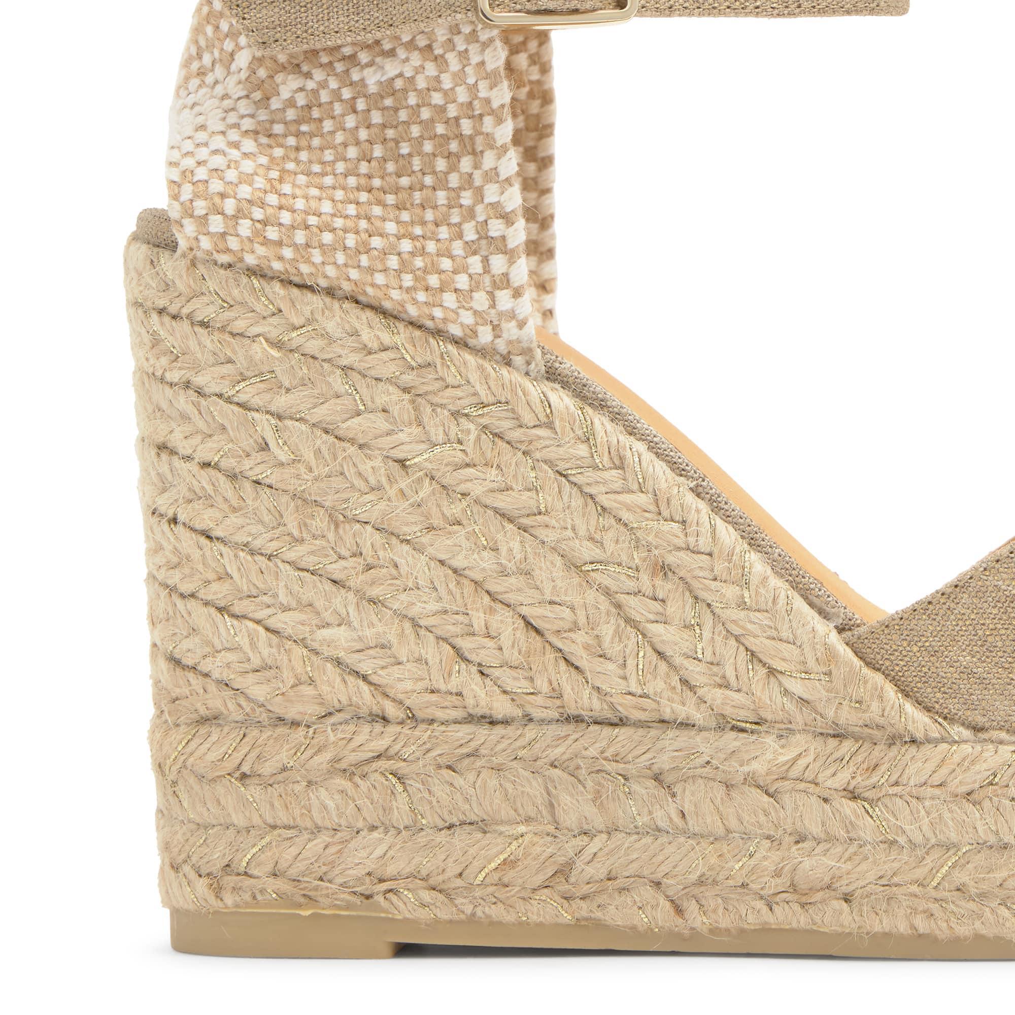 Sandalia Blaudi cuña de yute 11cm doble plataforma