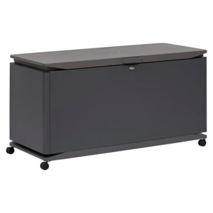 Coffre de rangement 920L Alumia gris graphite en aluminium
