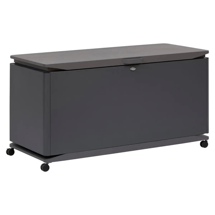 Coffre de rangement 920L Alumia gris graphite en aluminium
