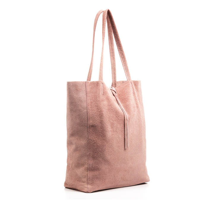 Sefora Borsa Shopper Donna. Pelle Scamosciata Autentica