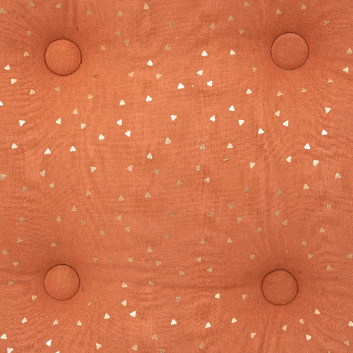 Coussin de sol enfant "Berlingot" - coton - rose terracotta - 40x40 cm