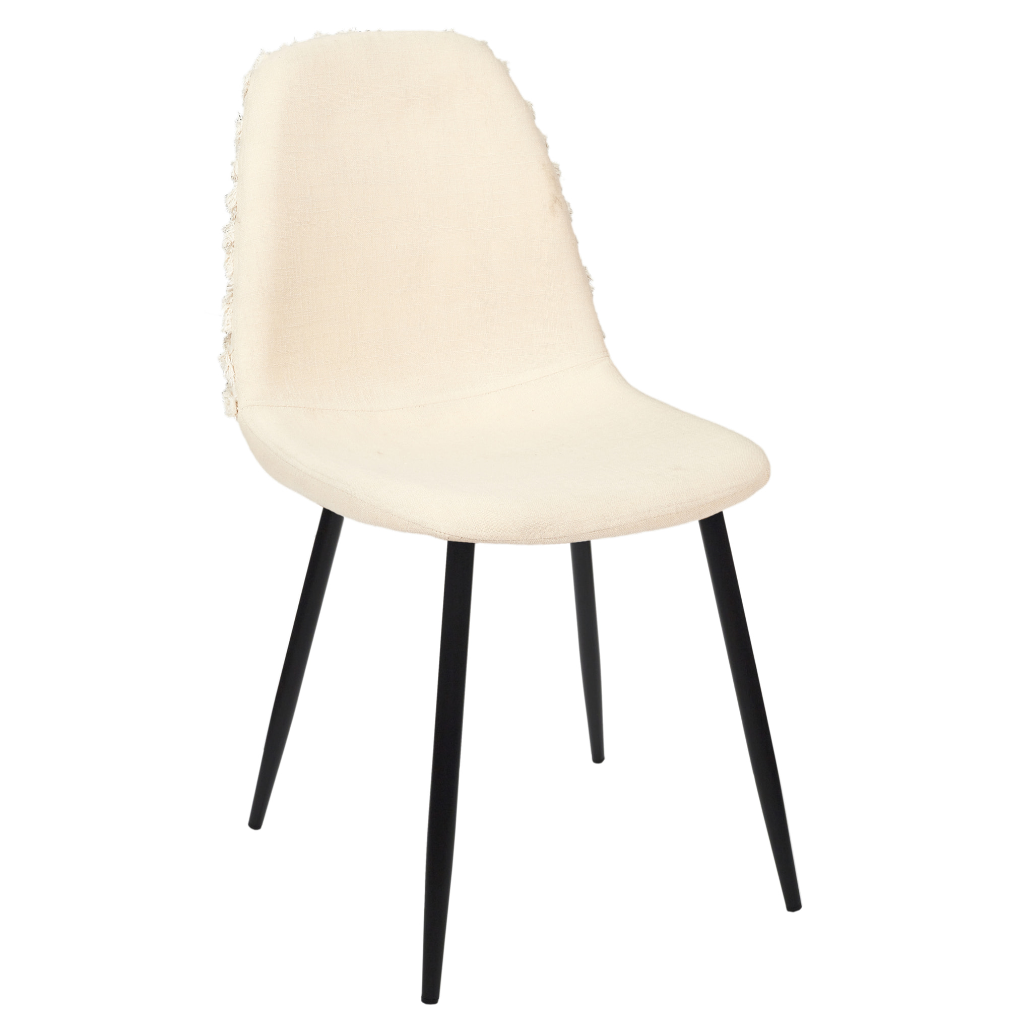 Chaise Mora Pieds Metal Noir - Lot de 4