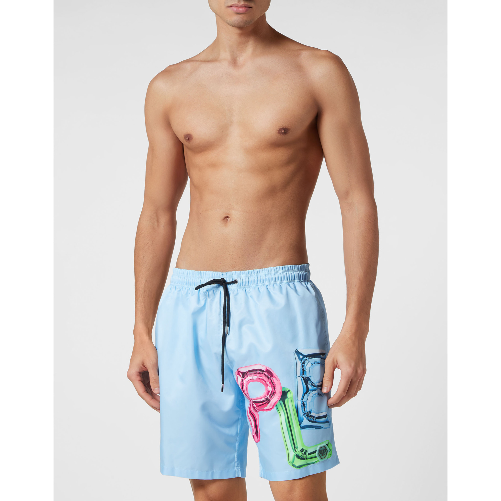 PHILIPP PLEIN Swim Trunks BOMBING GRAFFITI