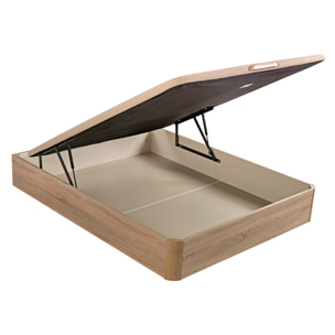 Canapé Abatible 32CM | ENVÍO, MONTAJE Y RECOGIDA ANTIGUO INCLUIDO | Madera | Natural | Gran capacidad | Tapa 3D | WHAT THE SLEEP