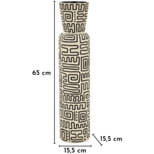 VASO RESINA NAIROBI CM Ø 15,5X65 (APERTURA CM Ø 11,5)