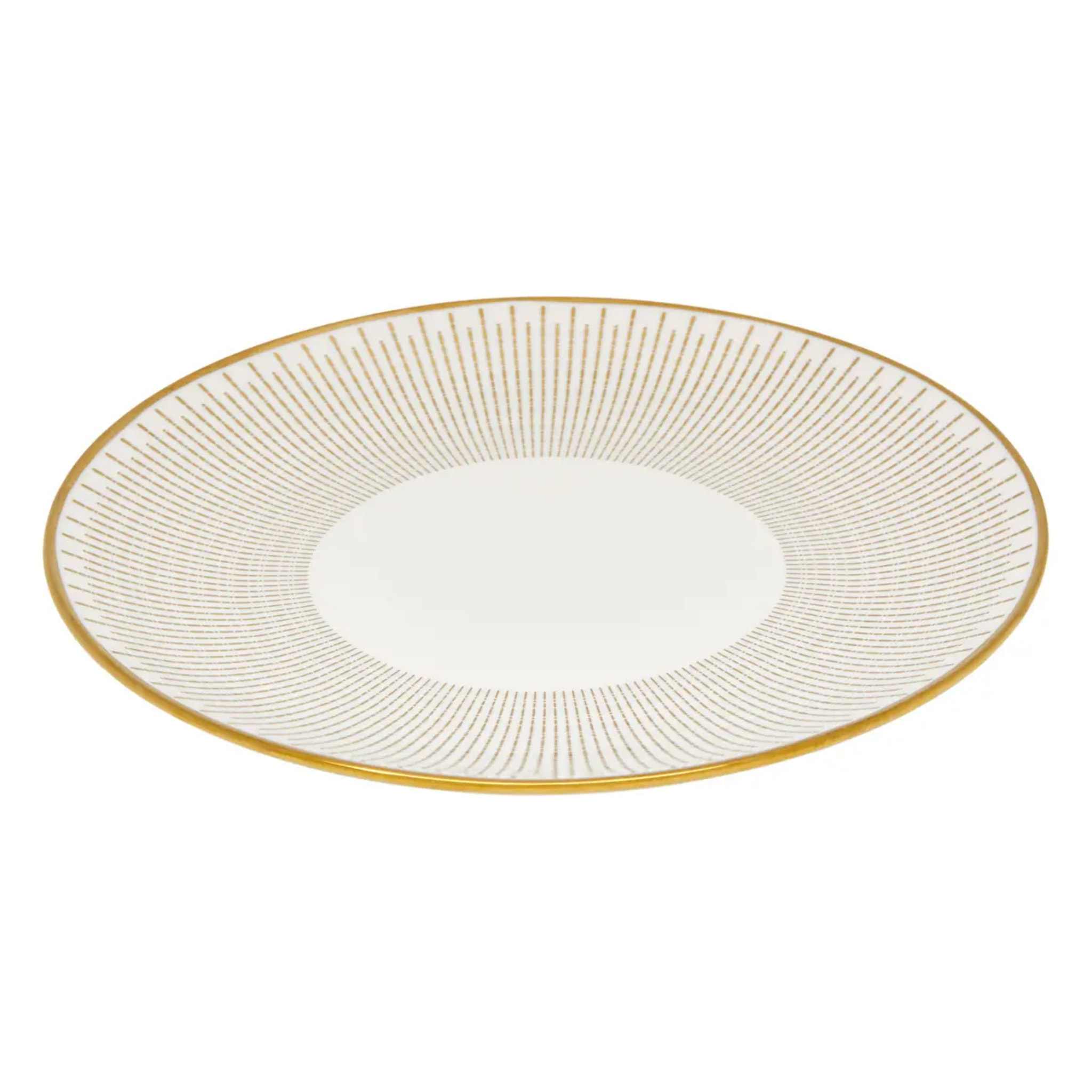 Assiette dessert Lunis ronde D.19,5cm doré