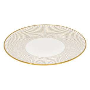 Assiette dessert Lunis ronde D.19,5cm doré