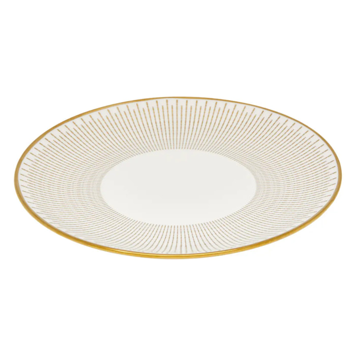 Assiette dessert Lunis ronde D.19,5cm doré