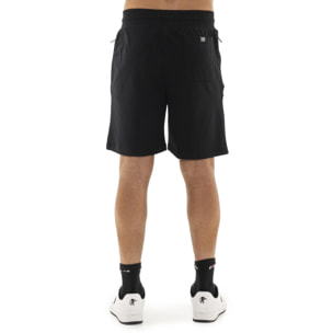 Bermuda uomo con zip e logo piccolo