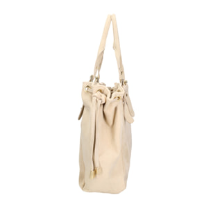 Borsa a mano da donna Made in Italy - Modello Celeste Plus - 100% pelle - 20.0 x 28.5 x 41.0 cm