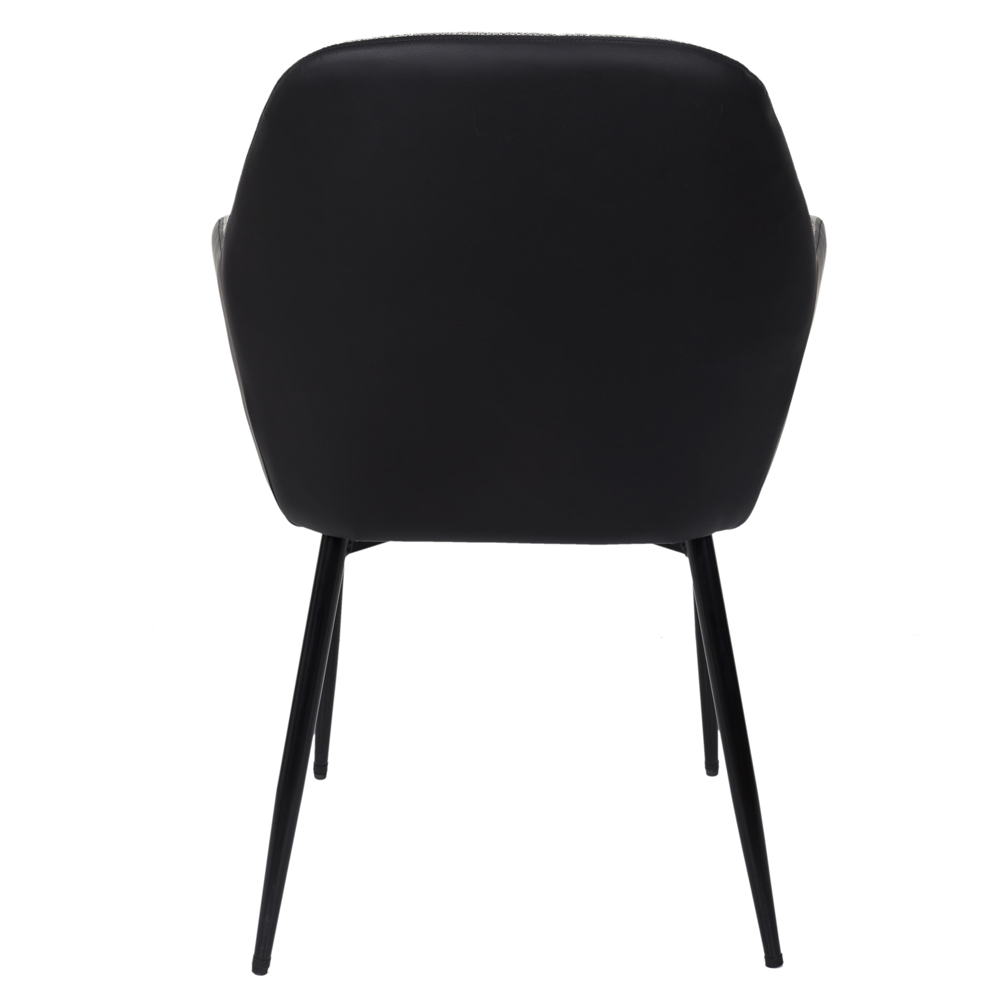 Fauteuil Memphis Gris Et Noir - Lot De 2