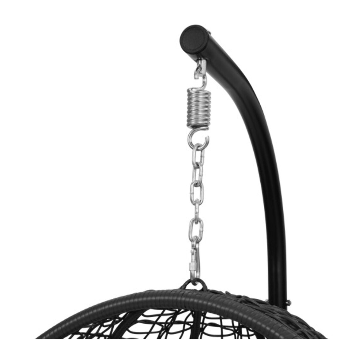 Fauteuil œuf suspendu effet rotin