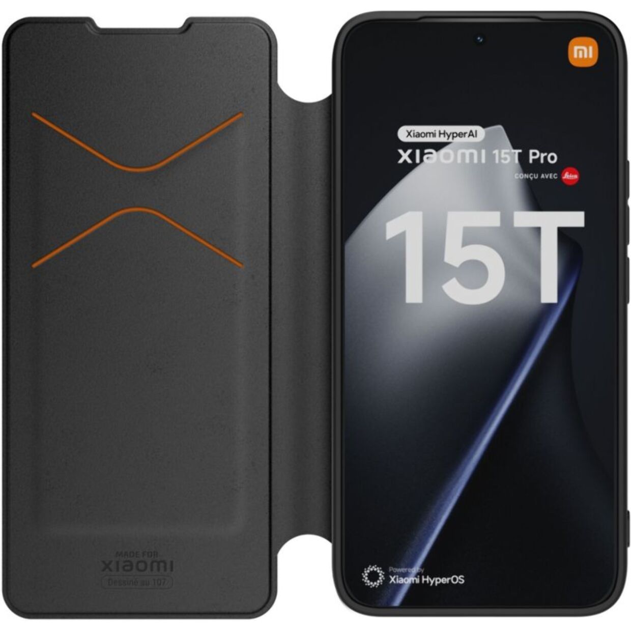 Etui avec cordon MADE FOR XIAOMI Xiaomi 15T Pro premium Noir