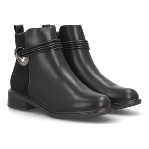 Botines mujer con tiras decorativas para mujer.