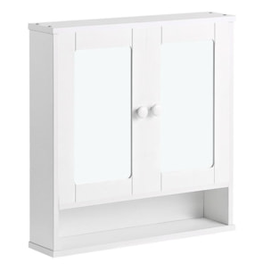 Mobiletto da bagno 2 ante con specchio e 1 mensola - Joyce