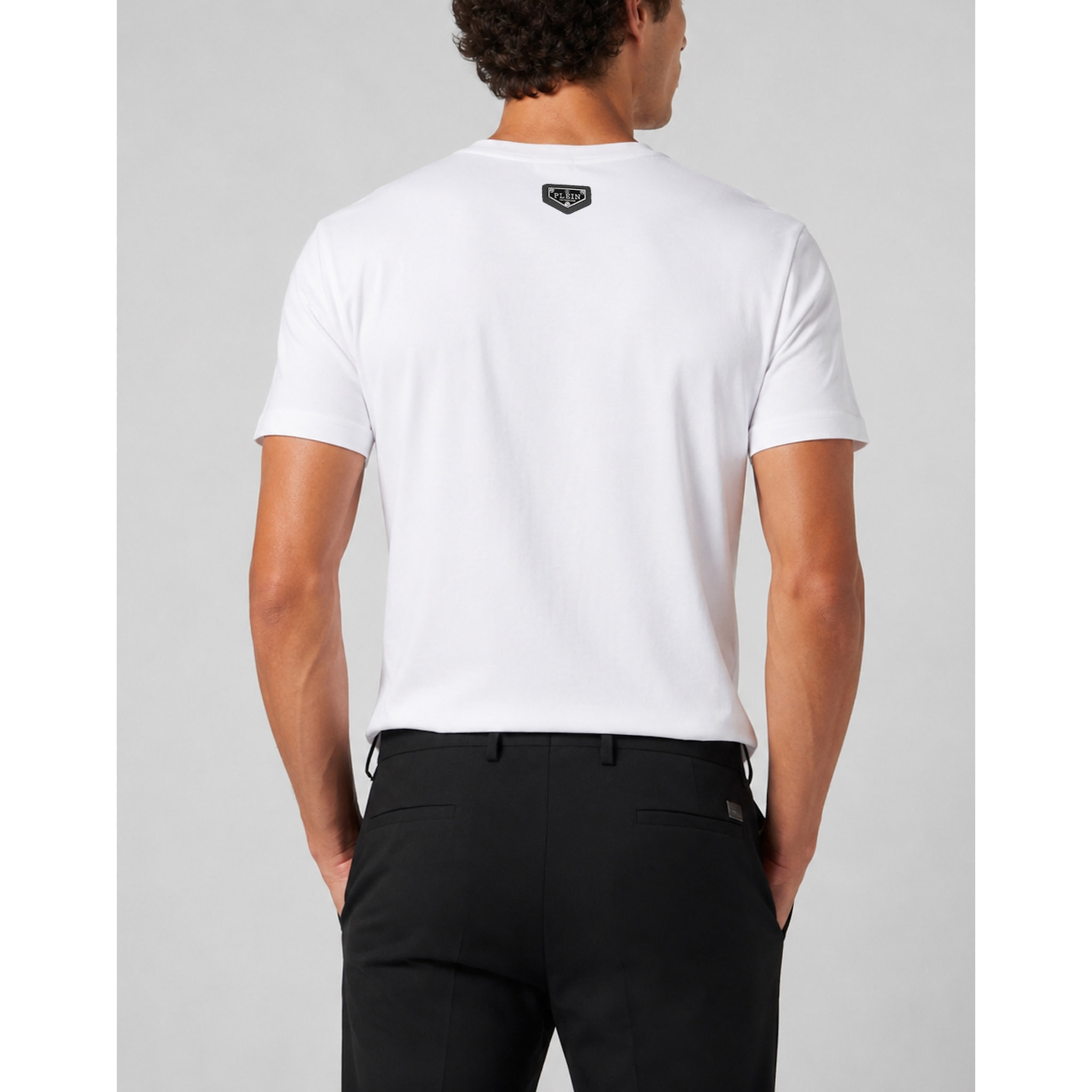 PHILIPP PLEIN Camiseta de cuello redondo y manga corta SKULL