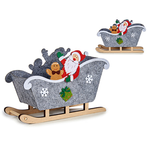 Cesta di design piccolo slittino di Natale