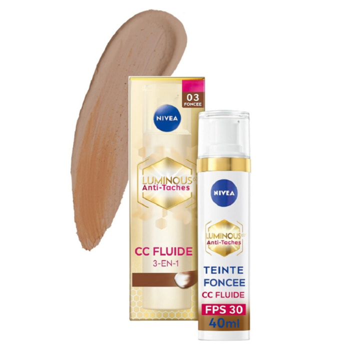 Nivea - CC fluide teinte Foncé FPS30 Luminous 40ml