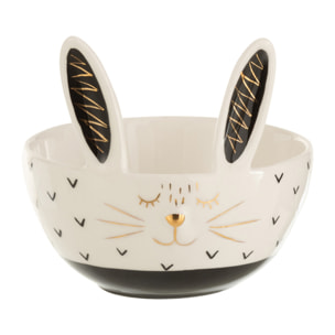 J-Line bol Lapin - céramique - blanc - small