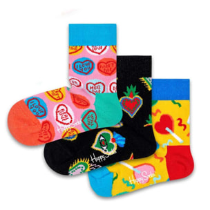 Calcetines kids 3-pack i heart you gift